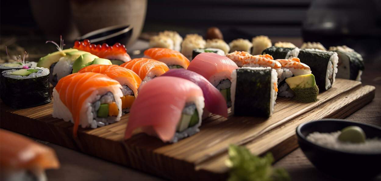 Inside-out Maki (8 Stück) – Vietnamesische Gerichte bei Thai Binh Asia
